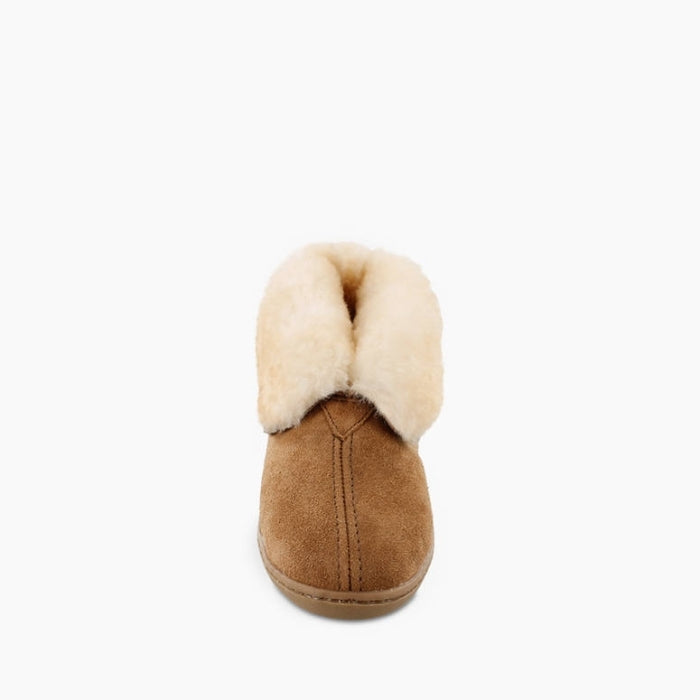 Load image into Gallery viewer, Minnetonka Women's Sheepskin Ankle Boot 5-11 Tan