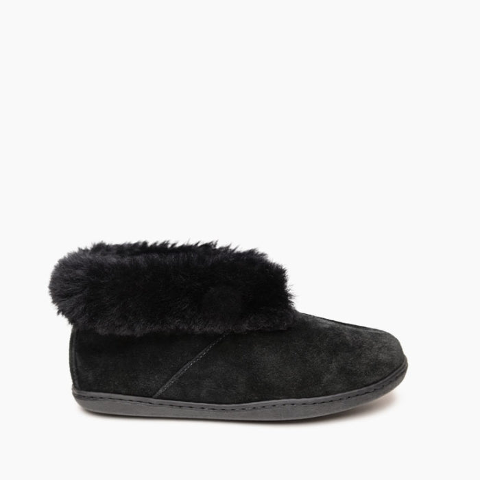Load image into Gallery viewer, Minnetonka Women's Sheepskin Ankle Boot 5-11 Black