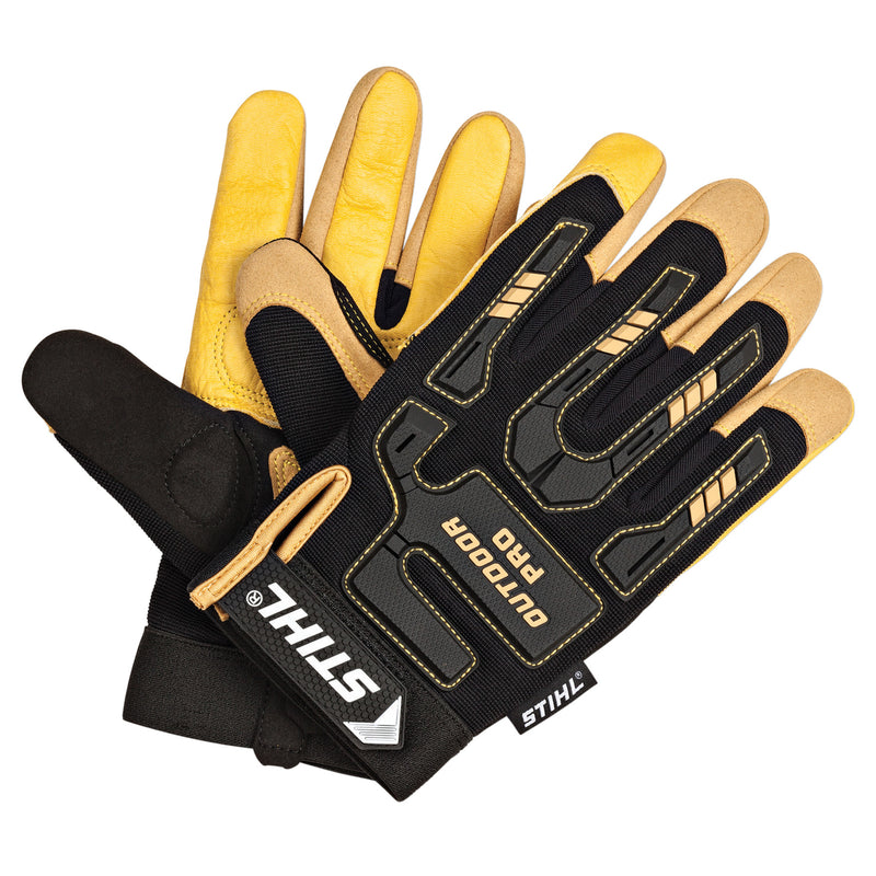 Load image into Gallery viewer, STIHL Outdoor PRO Gloves Black/Yellow M 1 Pair