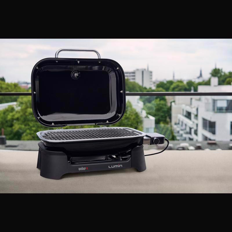 Load image into Gallery viewer, Weber Lumin Electric Grill Black