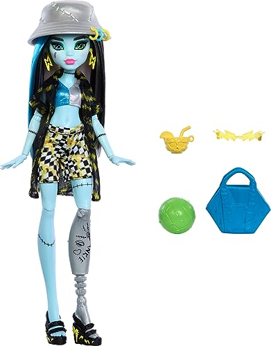 Load image into Gallery viewer, Monster High Scare-Adise Island Frankie Stein Fashion Doll With Swimsuit & Accessories