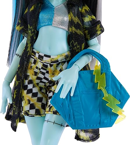 Load image into Gallery viewer, Monster High Scare-Adise Island Frankie Stein Fashion Doll With Swimsuit & Accessories