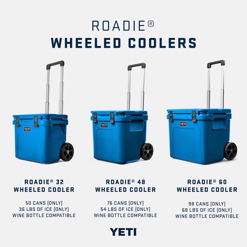 Load image into Gallery viewer, YETI Roadie 48 Big Wave Blue 48 qt Roller Cooler (IN-STORE PICKUP ONLY)