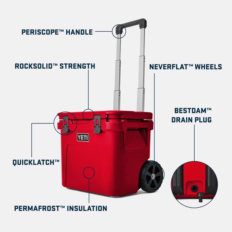 Load image into Gallery viewer, YETI Roadie 32 Red 32 qt Roller Cooler (IN-STORE PICKUP ONLY)