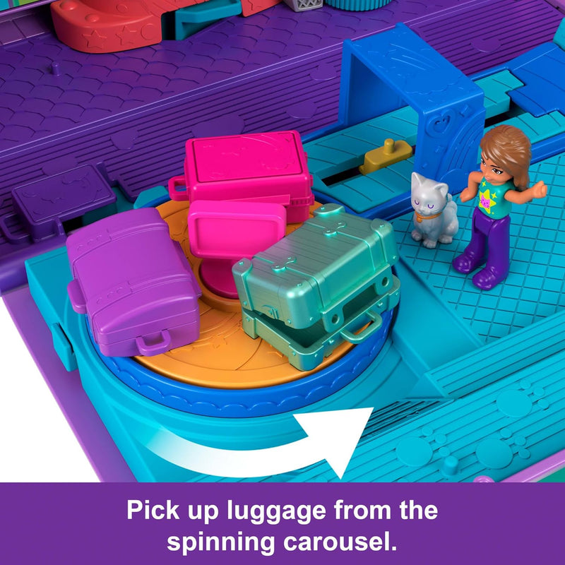 Load image into Gallery viewer, Polly Pocket Kitty Airways Playset With 2 Micro Dolls And Pet