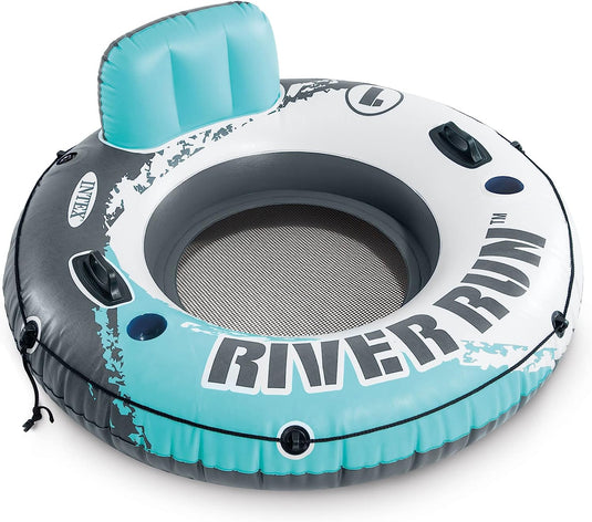Intex Aqua River Run 1 Fire Edition Sport Lounge, Inflatable Water Float, 53