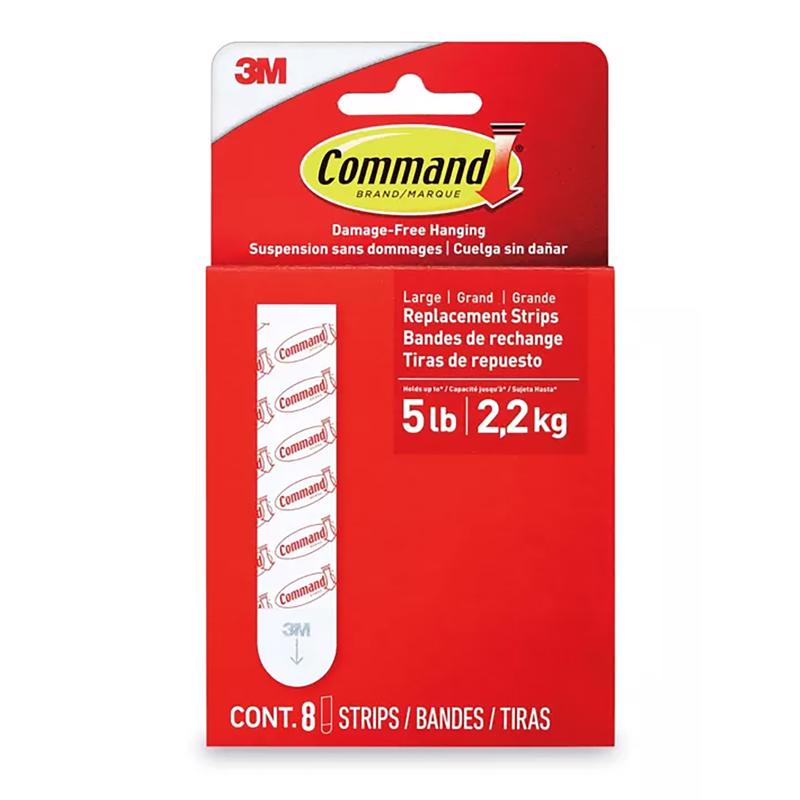Load image into Gallery viewer, 3M Command Large Foam Refill Strips 3.65 in. L 8 pk