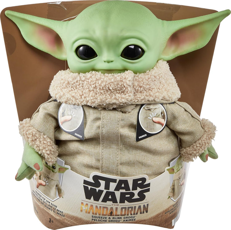 Load image into Gallery viewer, Star Wars Grogu Squeeze & Blink With Sounds Plush