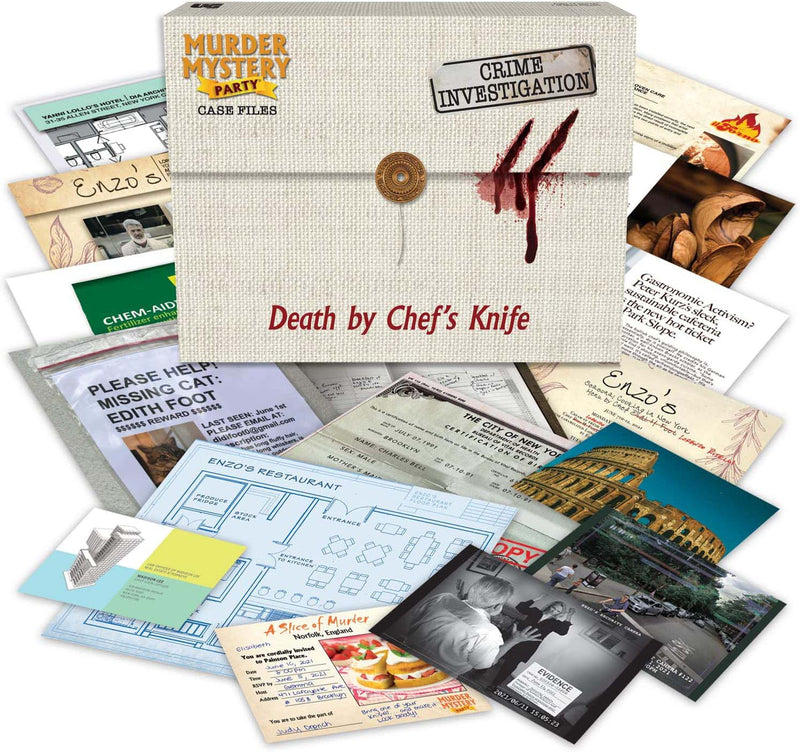 Load image into Gallery viewer, Murder Mystery Party Case Files: Death by Chef's Knife