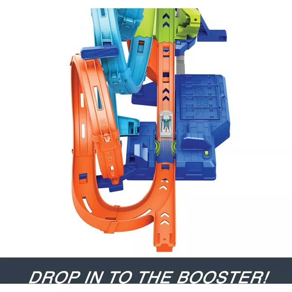 Load image into Gallery viewer, Hot Wheels Action 4-Loop Crash Out Track Set with Motorized Booster and Toy Car