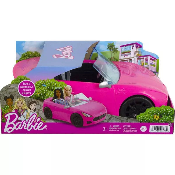 Load image into Gallery viewer, Barbie Pink Convertible 2-Seater Vehicle With Rolling Wheels, For 3 To 7 Year Olds