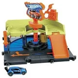 Load image into Gallery viewer, Hot Wheels City Downtown Express Car Wash Playset, With 1 Toy Car