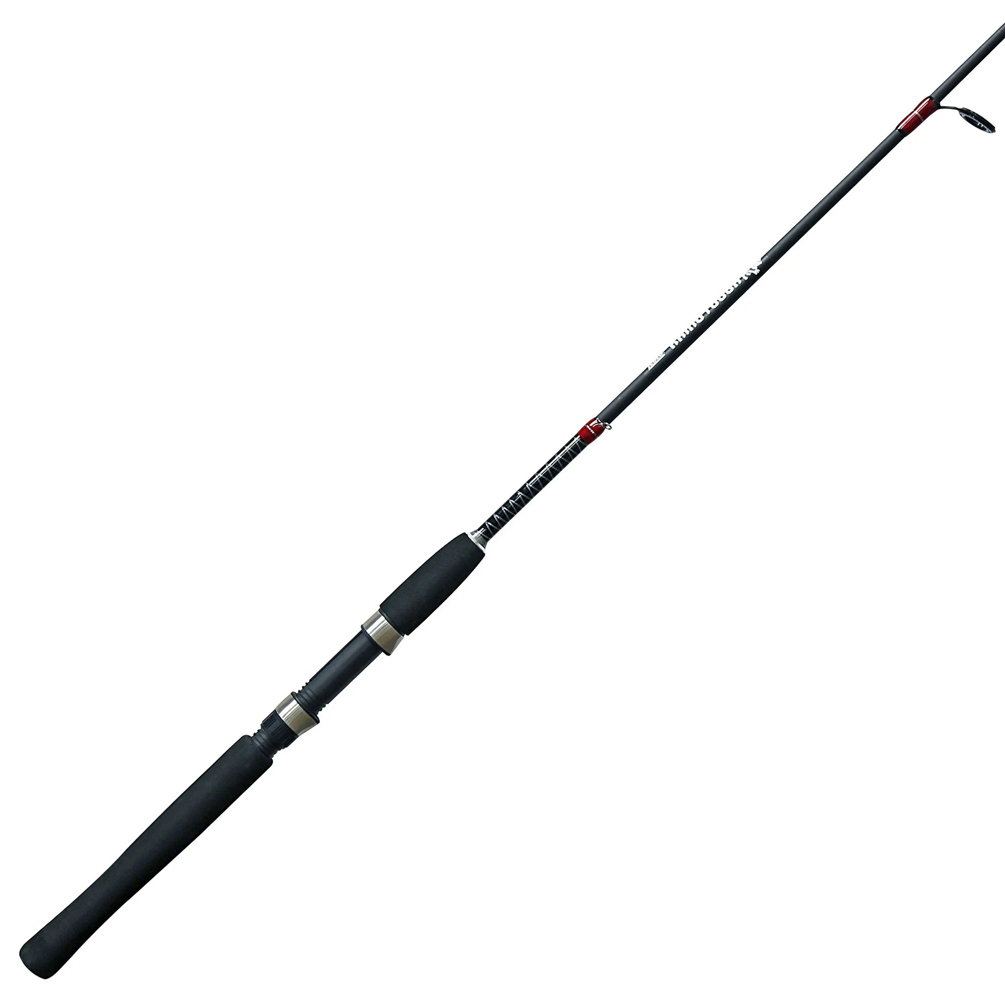 Zebco Rhino Tough Spinning Rod 2 Piece Medium Glowtip Heavy Duty 7' RNGS702MB.PB2