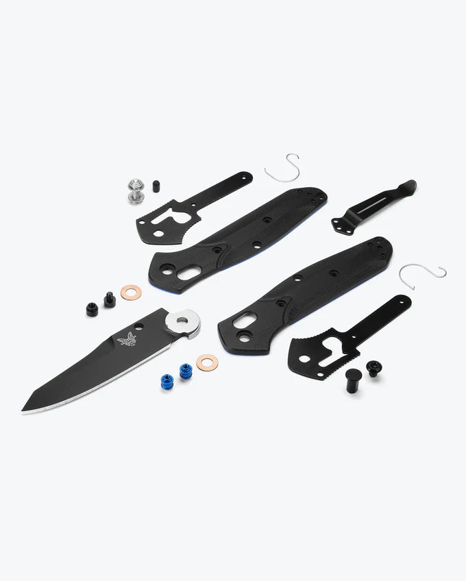 Load image into Gallery viewer, 945 Mini Osborne | Black & Blue G10