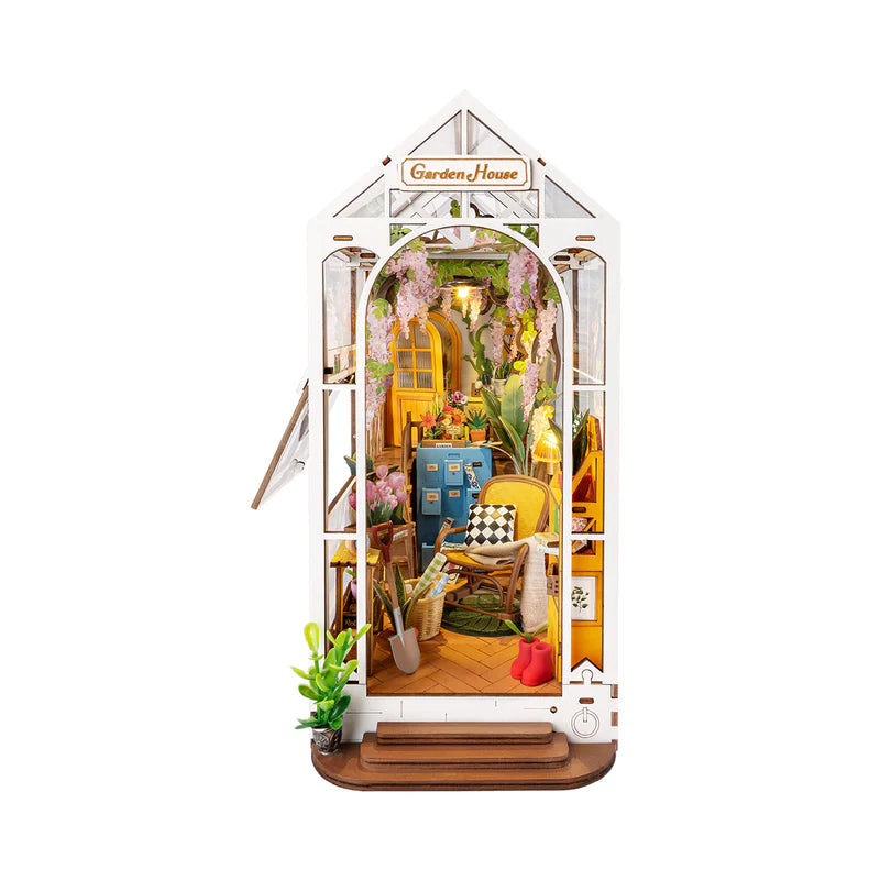 Load image into Gallery viewer, Rolife Holiday Garden House DIY Book Nook Kit