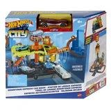 Load image into Gallery viewer, Hot Wheels City Downtown Express Car Wash Playset, With 1 Toy Car