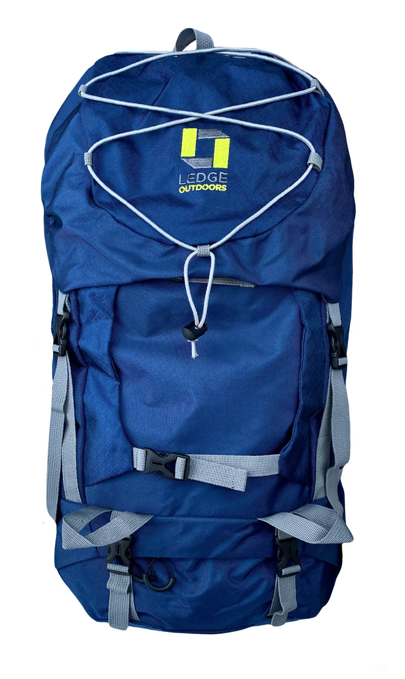 Load image into Gallery viewer, Ledge Kinetic 40 Liter Hiking Backpack (Blue)