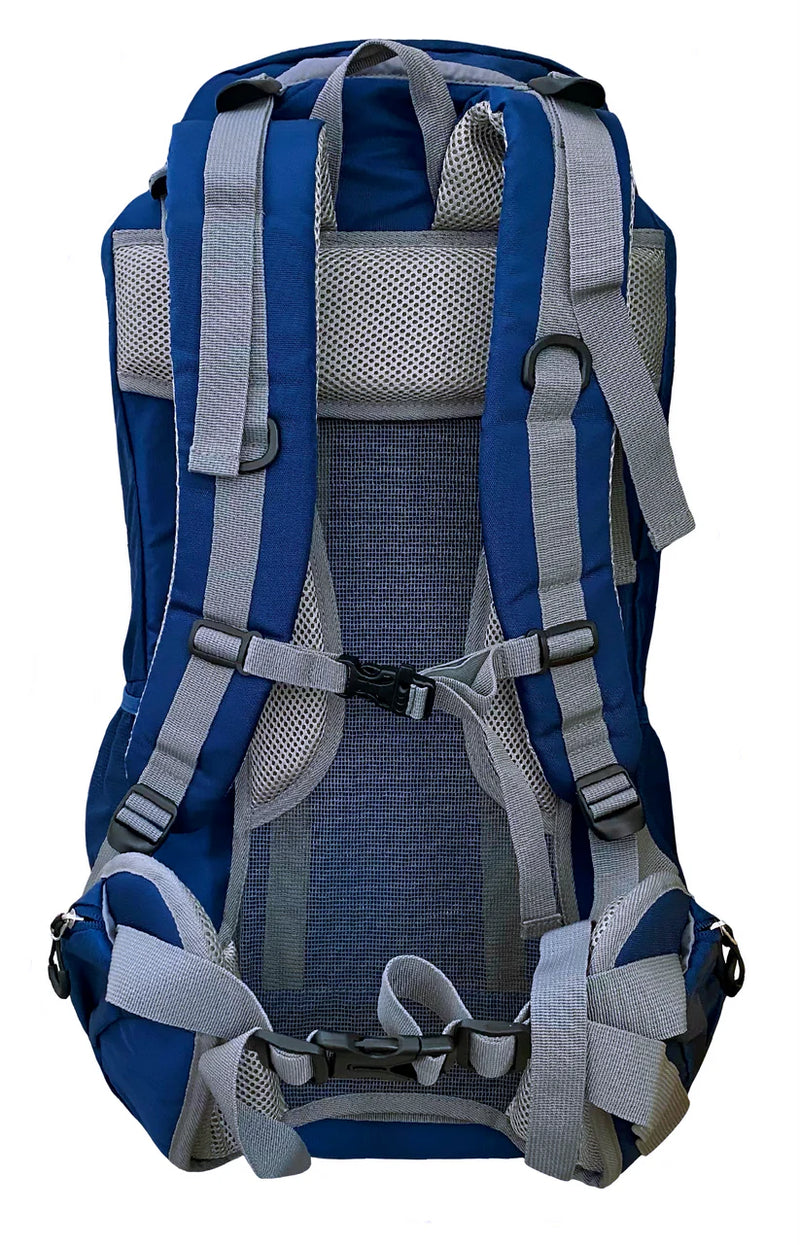 Load image into Gallery viewer, Ledge Kinetic 60 Liter Hiking Backpack (Blue)