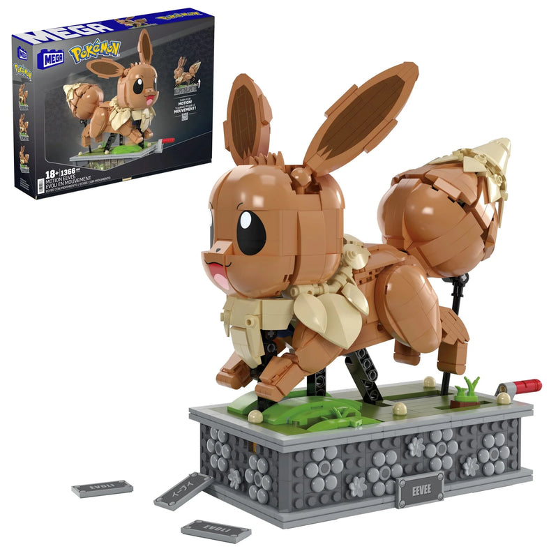 Load image into Gallery viewer, MEGA Pokémon Motion Eevee Building Toy Kit (1366 Pieces) For Collectors