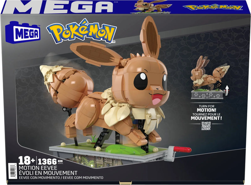 Load image into Gallery viewer, MEGA Pokémon Motion Eevee Building Toy Kit (1366 Pieces) For Collectors