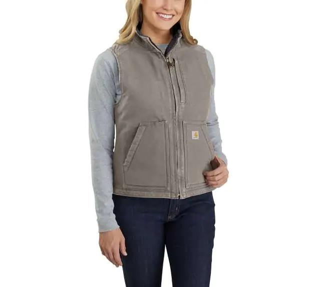 Carhartt® Washed Duck Sherpa-lined Vest