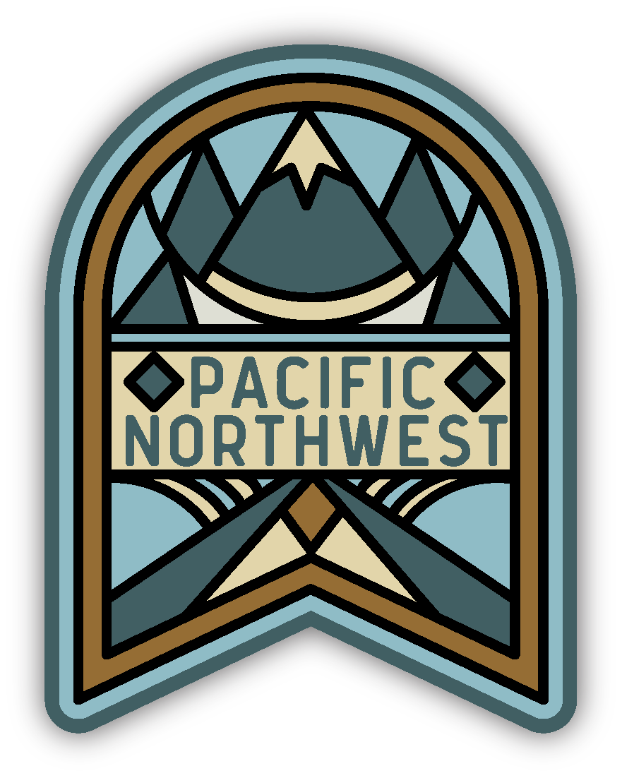 PNW FISH LARGE STICKER