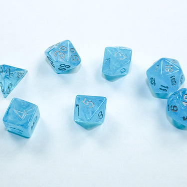 Chessex Luminary Mini-hedral Sky/Silver 7-Die set