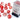 Chessex Nebula Red/silver Luminary 16mm d6 Dice Block (12 dice)