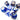 Chessex Lustrous Azurite/gold Polyhedral 7-Dice Set (with bonus die)
