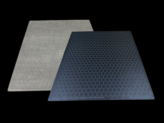 Battlemat 1" Reversible Black-Grey Hexes