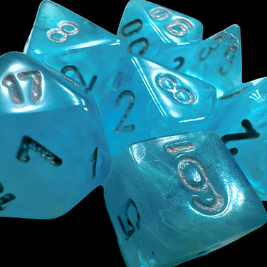 Chessex Luminary Mini-hedral Sky/Silver 7-Die set
