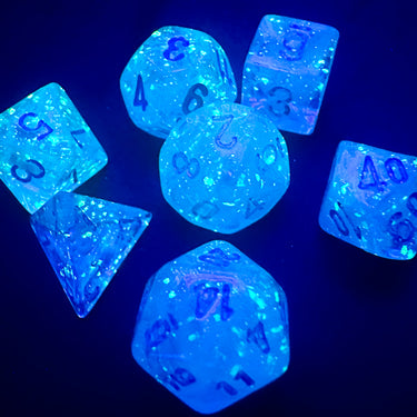 Chessex Luminary Mini-hedral Sky/Silver 7-Die set