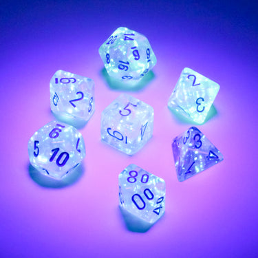 Borealis Mini-hedral Icicle/light blue Luminary 7-Die