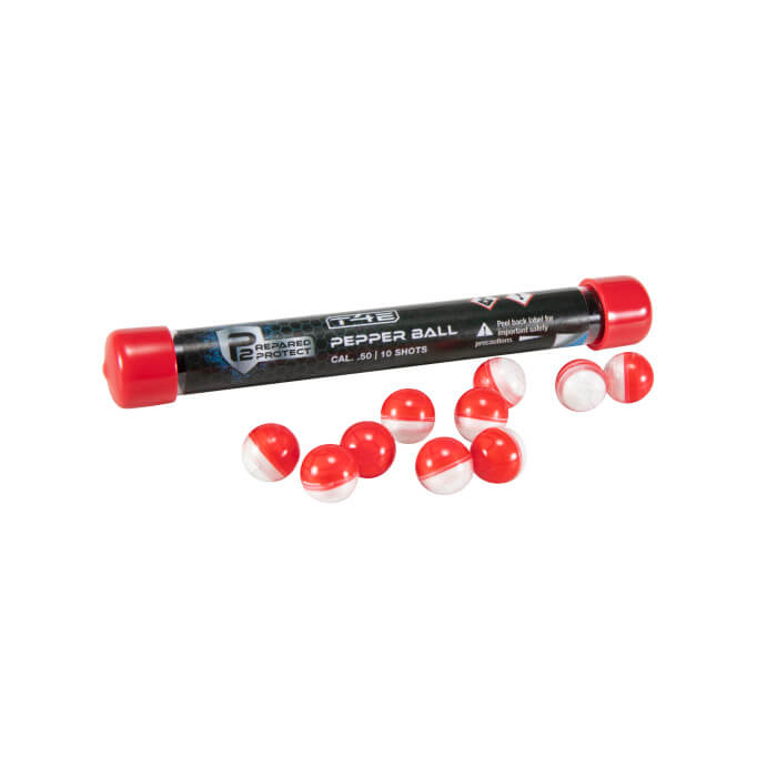 Load image into Gallery viewer, P2P PEPPER ROUNDS .50 CAL RED/WHITE 10 CT
