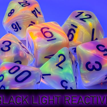 Chessex Festive Mega-hedral Circus/Black 7-Die set