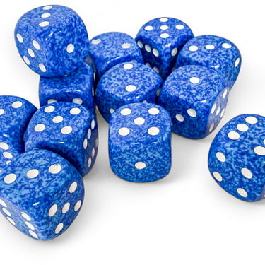 Chessex Speckled Water 16mm d6 Dice Block (12d6)