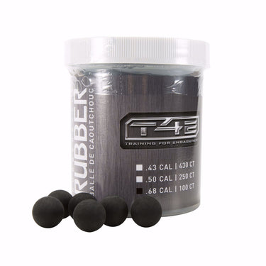 Umarex T4E .68 Caliber Rubber Balls 1000ct. (Black)