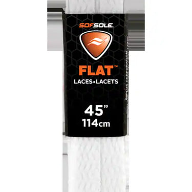 Sof Sole Athletic Flat Shoe Laces 45" White