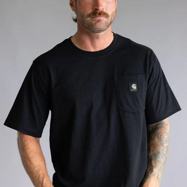 Carhartt Relaxed Fit Lightweight Camo Logo Pocket Graphic T-Shirt (Black) Size XXL