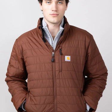Carhartt Men's Rain Defender® Insulated Jacket - Relaxed Fit - Lightweight (Mocha) Size XLT