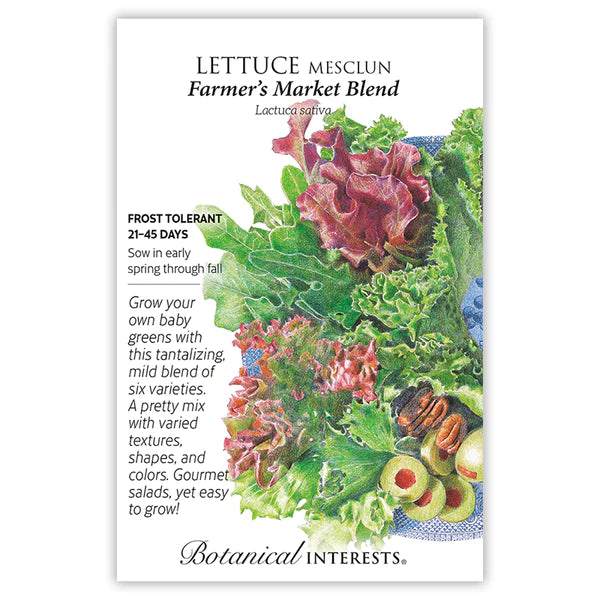 Load image into Gallery viewer, Farmer&#39;s Market Blend Mesclun Lettuce Seeds
