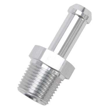 Edelbrock Heater Hose End Fitting - Straight with 3/8" NPT and 3/8" Barb.