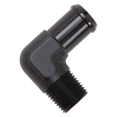 Edelbrock Heater Hose End Fitting - 90 Deg with 1/2" NPT and 3/4" Barb