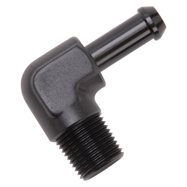 Edelbrock Heater Hose End Fitting - 90 Deg with 3/8" NPT and 3/8" Barb