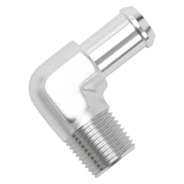 Edelbrock Heater Hose End Fitting - 90 Deg with 1/2" NPT and 5/8" Barb