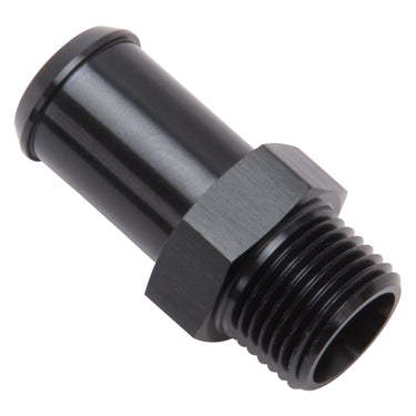 Edelbrock Heater Hose End Fitting - Straight with 3/8" NPT and 5/8" Barb.