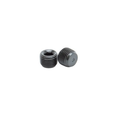 Edelbrock Socket Head Pipe Plugs in Black Finish - 1/8" NPT (Qty 2)