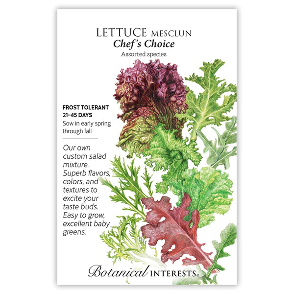 Load image into Gallery viewer, Chef&#39;s Choice Mesclun Lettuce Seeds
