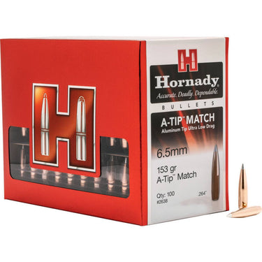 Hornady A-Tip Match 6.5 Creedmoor .264 153gr Match 100rd
