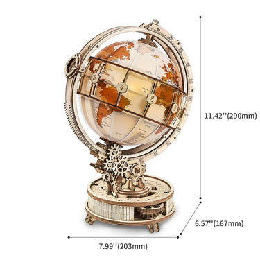 ROKR Luminous Globe 3D Wooden Puzzle